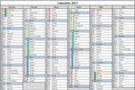 Calendrier 2017 avec vacances scolaires à télécharger Calendrier 2017 avec vacances scolaires
