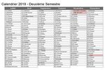 Calendrier fêtes catholiques 2019 (Excel) à télécharger Calendrier fêtes catholiques 2019 (Excel)