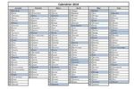 Calendrier 2019 Excel à télécharger Calendrier 2019 Excel