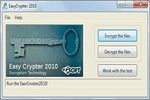 Easy Crypter 2010 à télécharger Easy Crypter 2010