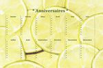 Calendrier d'anniversaires à télécharger Calendrier d'anniversaires