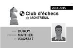 Carte de membre de Club d'échecs to download Carte de membre de Club d'échecs