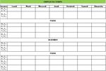 Modèle Emploi du temps à télécharger Modèle Emploi du temps