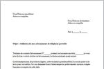 Modèle de Lettre de résiliation abonnement mobile à télécharger Modèle de Lettre de résiliation abonnement mobile