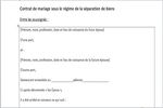 Modèle de contrat de mariage à télécharger Modèle de contrat de mariage