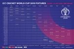 ICC Cricket World Cup 2019 schedule à télécharger ICC Cricket World Cup 2019 schedule