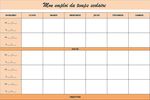 Emploi du temps scolaire à télécharger Emploi du temps scolaire