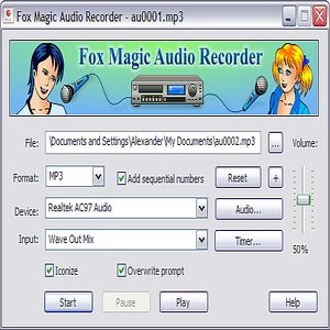 Free fox magic audio recorder download: 842,900 bytes.