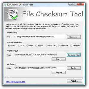 checksum file