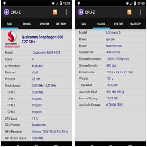 download the new for android CPU-Z 2.06.1