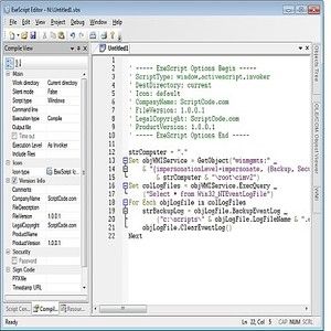 Télécharger ExeScript VBScript Editor pour Windows | Shareware