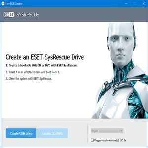 eset sysrescue live usb creator download