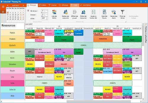 modele planning excel semaine