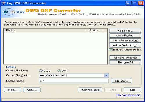convert dxf file to dwg