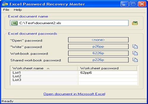 download pds excel password recovery 5.5 full