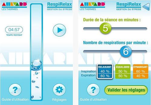 application respirelax android application respirelax android