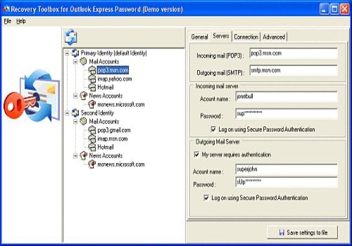 Outlook Express Recovery Shareware Program