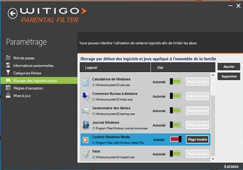 witigo parental filter
