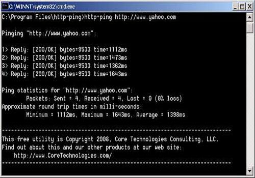 Télécharger httpping pour Windows Freeware