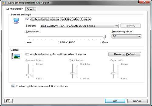 display resolution manager