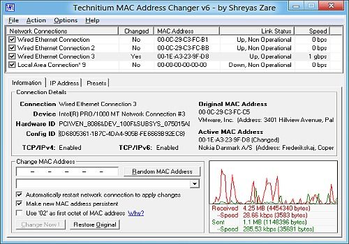 Télécharger Technitium Mac Adress Changer 6.0.7 Pour Windows | Freeware