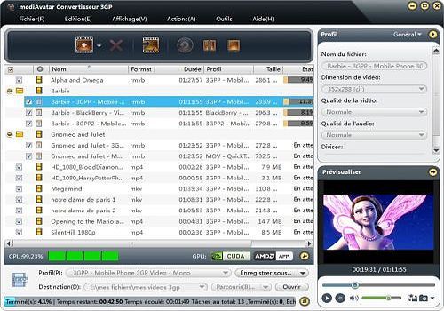 convertisseur 3gpp