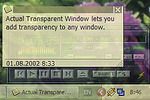 Actual Transparent Window à télécharger Actual Transparent Window