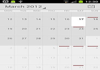 Calendar from Android 4.4
