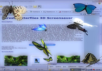 Desktop Butterflies 3D Screensaver
