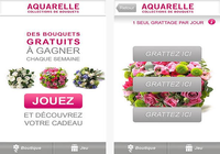 Aquarelle livraison de fleurs iOS