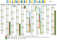 Calendrier Scolaire 2015 - 2016 avec zones
