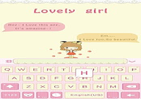 Lovely Girl for Emoji Keyboard