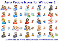 Aero People Icons for Windows 8
