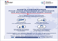 Affiche prévention Coronavirus - Restez chez vous