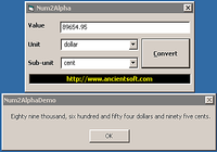 Num2Alpha ActiveX DLL