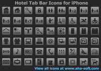 Hotel Tab Bar Icons for iPhone