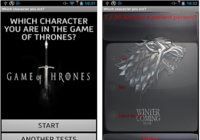 Who are you in Game of Thrones Android