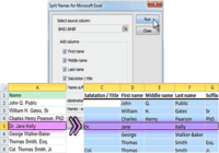 Split Names for Microsoft Excel