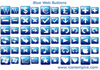 Blue Web Buttons