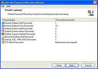 Internet Password Recovery Wizard