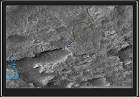 Curiosity Rover track map