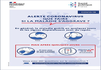 Affiche prévention Coronavirus - Que faire si la maladie s'aggrave