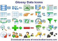Glossy Data Icons