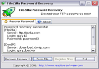 Password Recovery for FileZilla