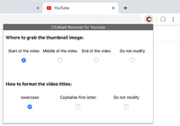 Clickbait remover for Youtube