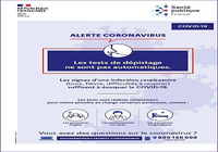 Affiche prévention Coronavirus - Test de dépistage
