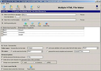 Multiple HTML File Maker