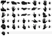 Black Hand Icons