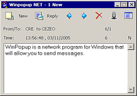 Winpopup NET messenger