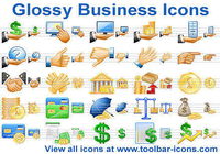 Glossy Business Icons